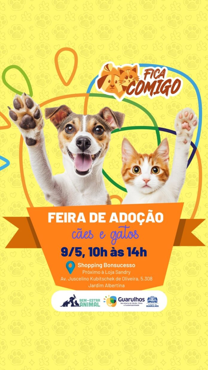 Shopping recebe feira de adoção de cães e gatos neste sábado, no Bonsucesso - foto 1