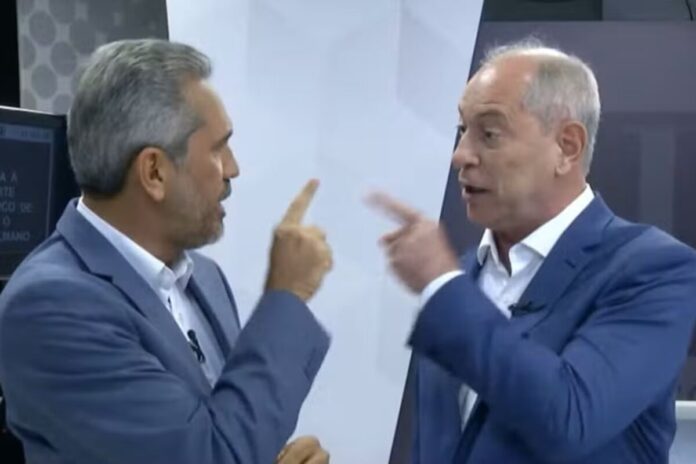 Ciro Gomes e Elmano batem boca em debate no Ceará: 