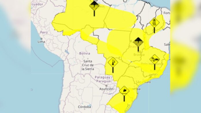 Clima: chuvas, ventos e baixa umidade atingem regiões do país neste 7/9