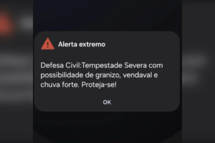 Defesa Civil emite alertas seguidos de tempestade com risco de granizo e vendaval em Belo Horizonte