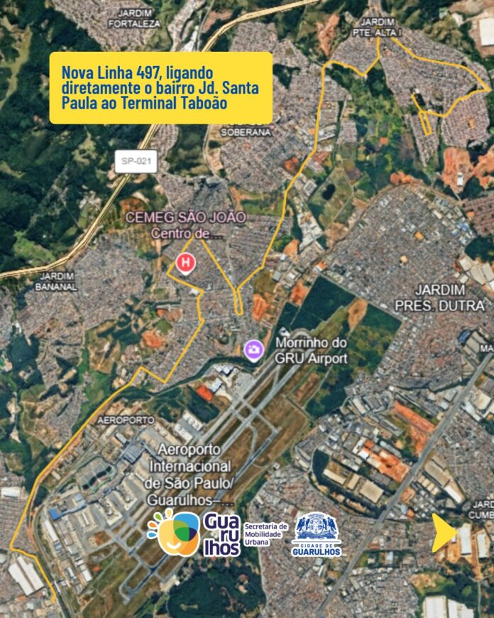 Guarulhos ganha nova linha e extensão de ônibus para melhorar acesso ao Aeroporto e Terminal Taboão