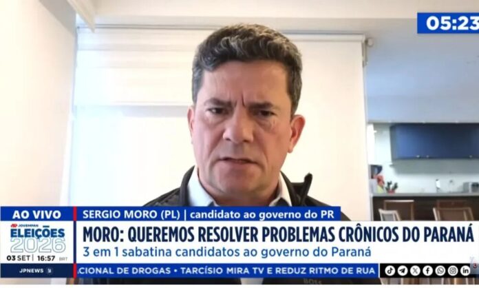 Moro diz que cobrança sobre ida a debates é ‘indevida’: ‘Minha estratégia do momento’