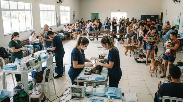 Mutirão de castração atende 222 animais no Jardim Cacique