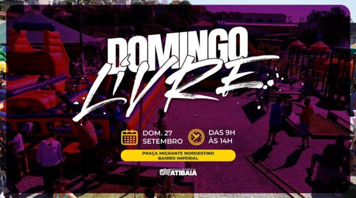 Praça do Migrante Nordestino recebe edição do Domingo Livre em Atibaia