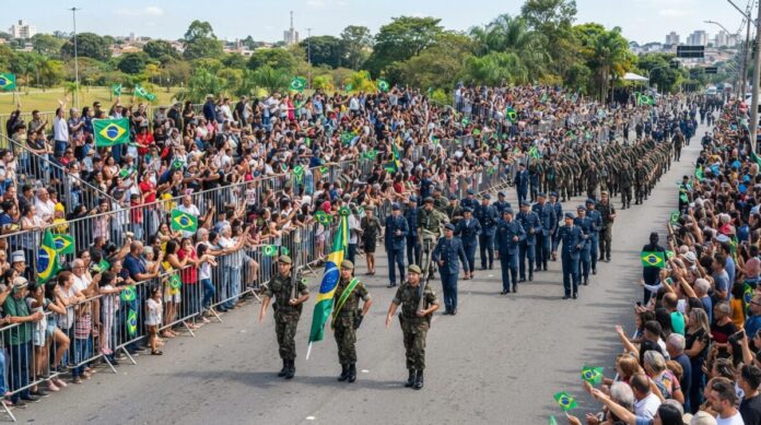 Prefeitura resgata tradição de desfile cívico-militar em Suzano e atrai mil pessoas ao Max Feffer