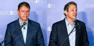 Tarcísio e Haddad confrontam legados nacionais no último debate antes do primeiro turno em São Paulo