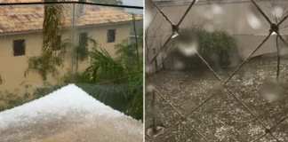Tempestade com chuva de granizo e alertas da Defesa Civil atinge Belo Horizonte e região