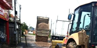 Trecho da Avenida Luiz Gonzaga do Nascimento recebe melhorias no Jardim Ponte Alta