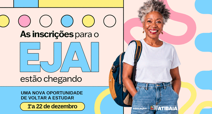 Atibaia abre inscrições para turmas de Educação de Jovens, Adultos e Idosos no CIEM II