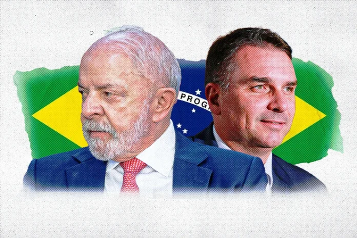 Datafolha em SP: Flávio Bolsonaro soma 45% dos votos válidos contra 39% de Lula