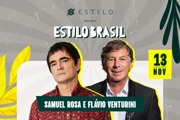 Flávio Venturini e Samuel Rosa sobem ao palco do Festival Estilo Brasil na capital