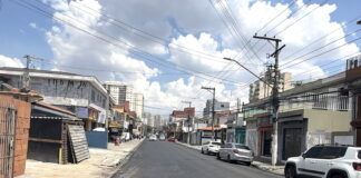 Obras de recapeamento na rua Cônego Valadão chegam a 44% de execução em Guarulhos