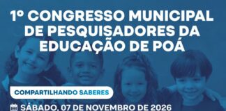 Poá promove 1º Congresso de Pesquisadores da Educação com foco em formação e produção científica